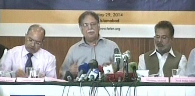 express news screengrab of pervez rashid express news screengrab of pervez rashid