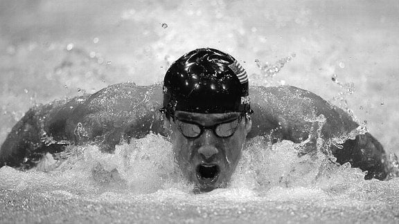 it was customary for phelps to leave people in awe of his incredible talent and claiming eight golds which justified his nickname the baltimore bullet photo afp