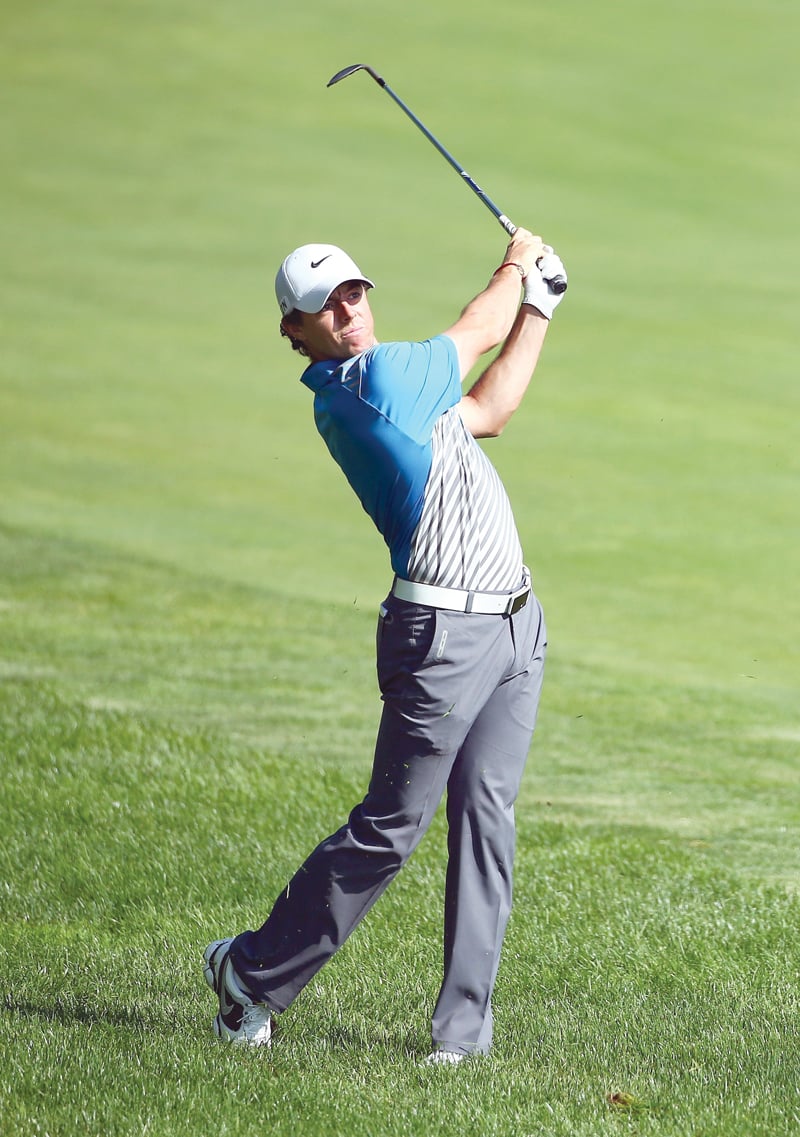 mcilroy opened his superb round with a par followed by a 10 foot birdie putt at the second photo afp