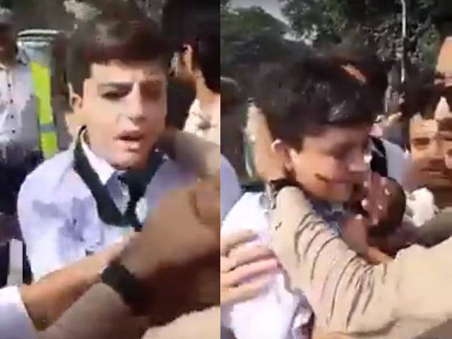 his discomfort is unequivocally evident from his facial expressions and attempts to avoid this mockery yet no one seems to understand that he too is human photo screenshots