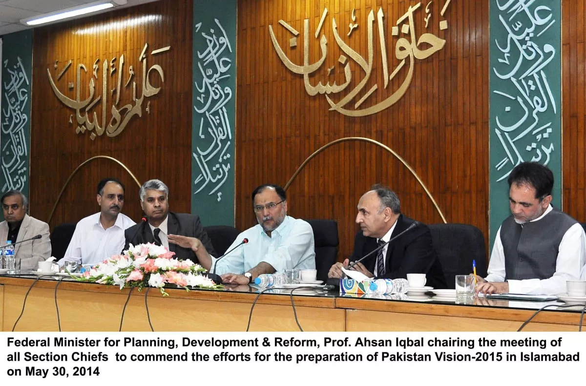 minister for planning and development ahsan iqbal during a press briefing on friday photo pid minister for planning and development ahsan iqbal during a press briefing on friday photo pid