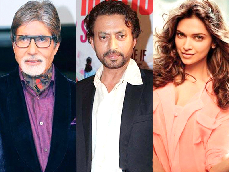 amitabh bachchan will be sharing screen space with irrfan khan for the first time in the film and deepika padukone will be playing his daughter photo file