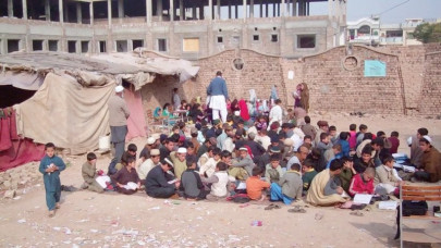 skin deep primary school in hayatabad belies locale s opulent face