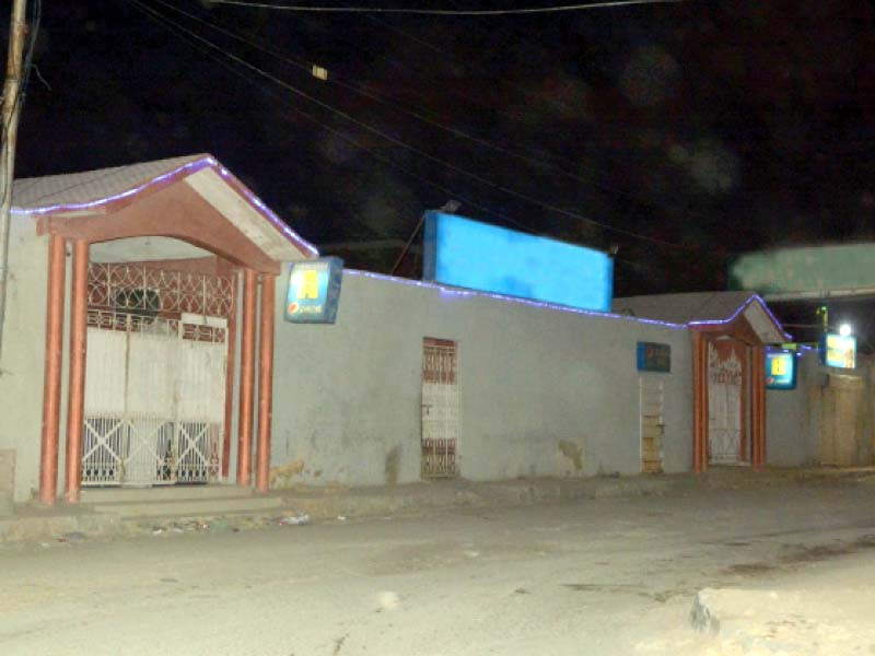 marriage halls seen closed on monday night the sops for the prevention of novel coronavirus disease though important for saving lives have affected the wedding events industry photo jalal qureshi express