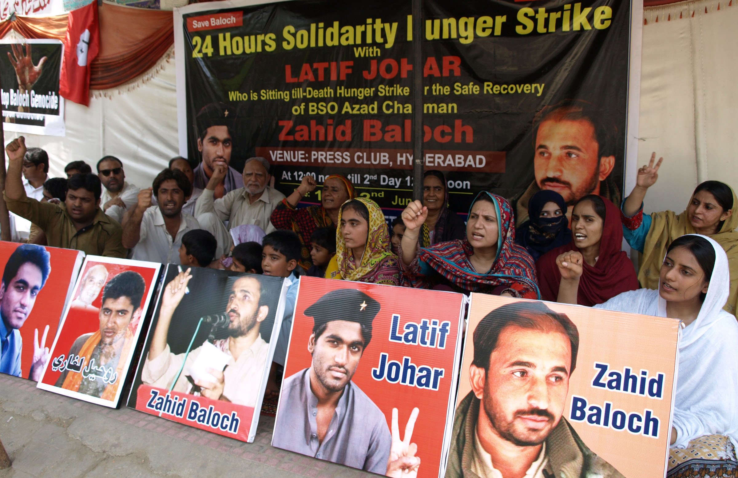 despite his failing health the student activist 039 s resilience in demanding the release of baloch student organisation azad 039 s bso a leader zahid baloch at his protest camp outside the karachi press club has moved a lot of hearts photo express