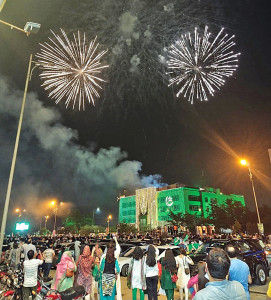 cities across sindh display national fervour