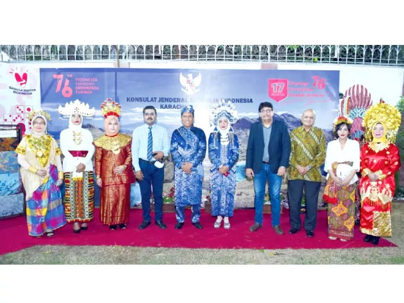 the indonesian consul general in karachi organised a reception for senior journalists to commemorate the republic of indo nesia s 76th independence day photo courtesy indonesian consul general the indonesian consul general in karachi organised a reception for senior journalists to commemorate the republic of indo nesia s 76th independence day photo courtesy indonesian consul general