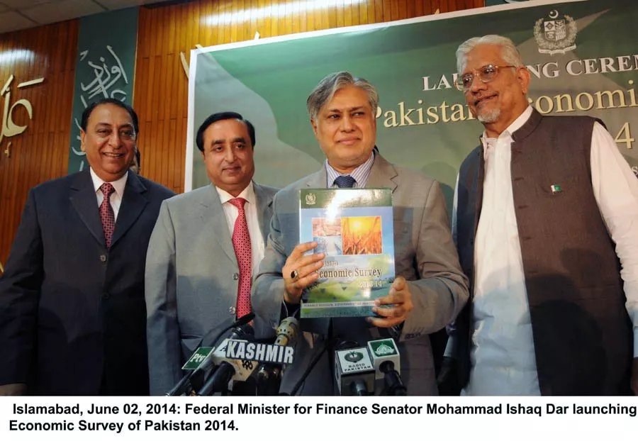 finance minister ishaq dar launching the economic survey 2013 14 photo pid finance minister ishaq dar launching the economic survey 2013 14 photo pid