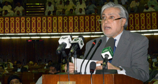finance minister ishaq dar presenting the budget screengrab express finance minister ishaq dar presenting the budget screengrab express
