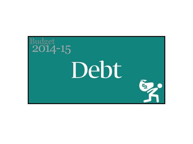 budget 2014 15 rs1 325 trillion budgeted for debt servicing in finance bill