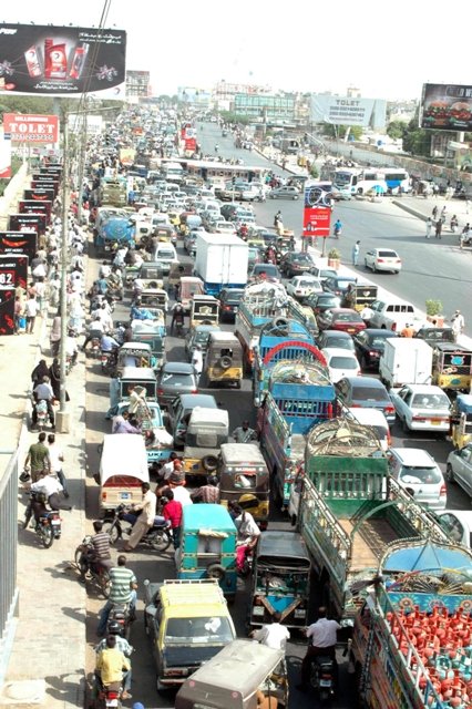 nearly all major roads in the city saw the worst traffic gridlocks as residents rushed out of their offices and colleges and tried to reach home before the much feared unrest in the city began photo express