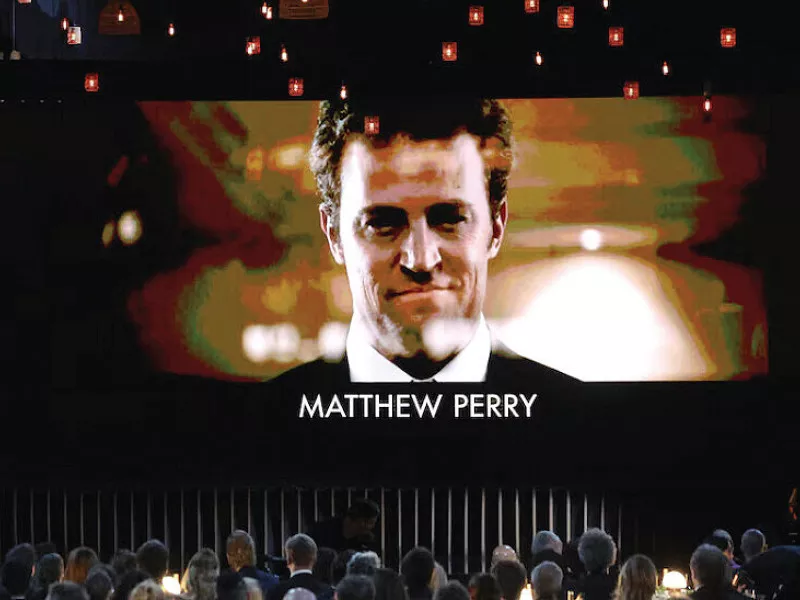 an image of matthew perry is displayed during the tribute at the 30th screen actors guild awards in los angeles california photo reuters an image of matthew perry is displayed during the tribute at the 30th screen actors guild awards in los angeles california photo reuters