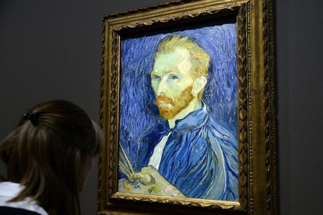 a self portrait by vincent van gogh displayed at the orsay museum in paris photo afp file