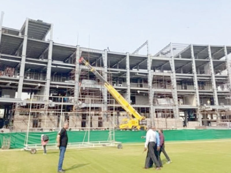 the national bank stadium karachi is undergoing major renovation ahead of the icc champions trophy photo afp file