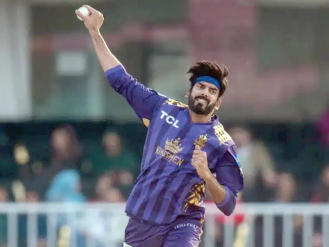 usman tariq was reported for suspect action during the game against lahore qalandars photo pcb file usman tariq was reported for suspect action during the game against lahore qalandars photo pcb file