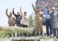 on may 14 pm shehbaz sharif addressed soldiers alongside coas asim munir dpm ishaq dar and defence minister khawaja asif at pasrur garrison photo ispr