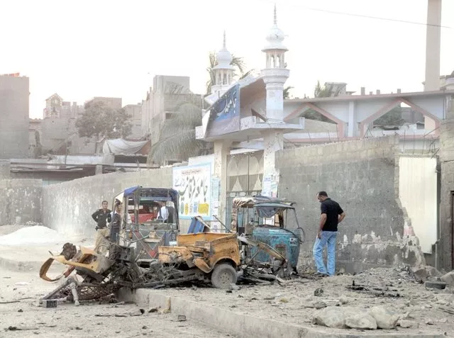 roadside blast in the pirabad area of orangi town karachi photo express mohammad noman roadside blast in the pirabad area of orangi town karachi photo express mohammad noman