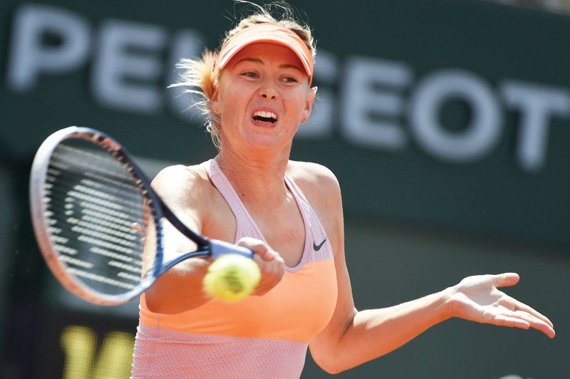 sharapova won the french open in 2012 and lost to serena williams in last year s final photo afp