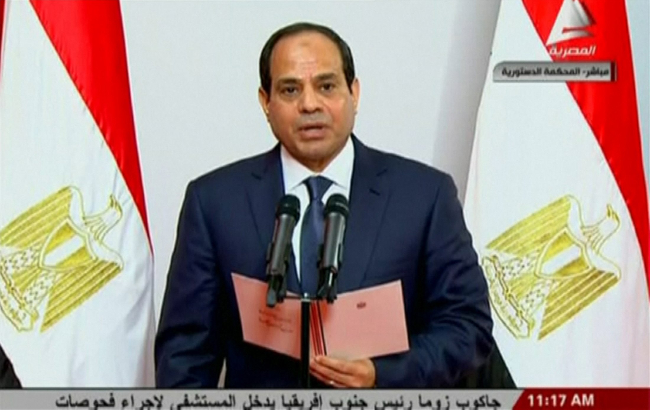 abdel fattah al sisi takes the oath of office during his swearing in ceremony as egypt 039 s new president in cairo photo reuters