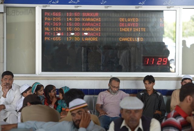 officials wishing not be named said the civil aviation authority caa has made all possible arrangements for passengers adding security is on red alert in and outside bacha khan international airport photo afp