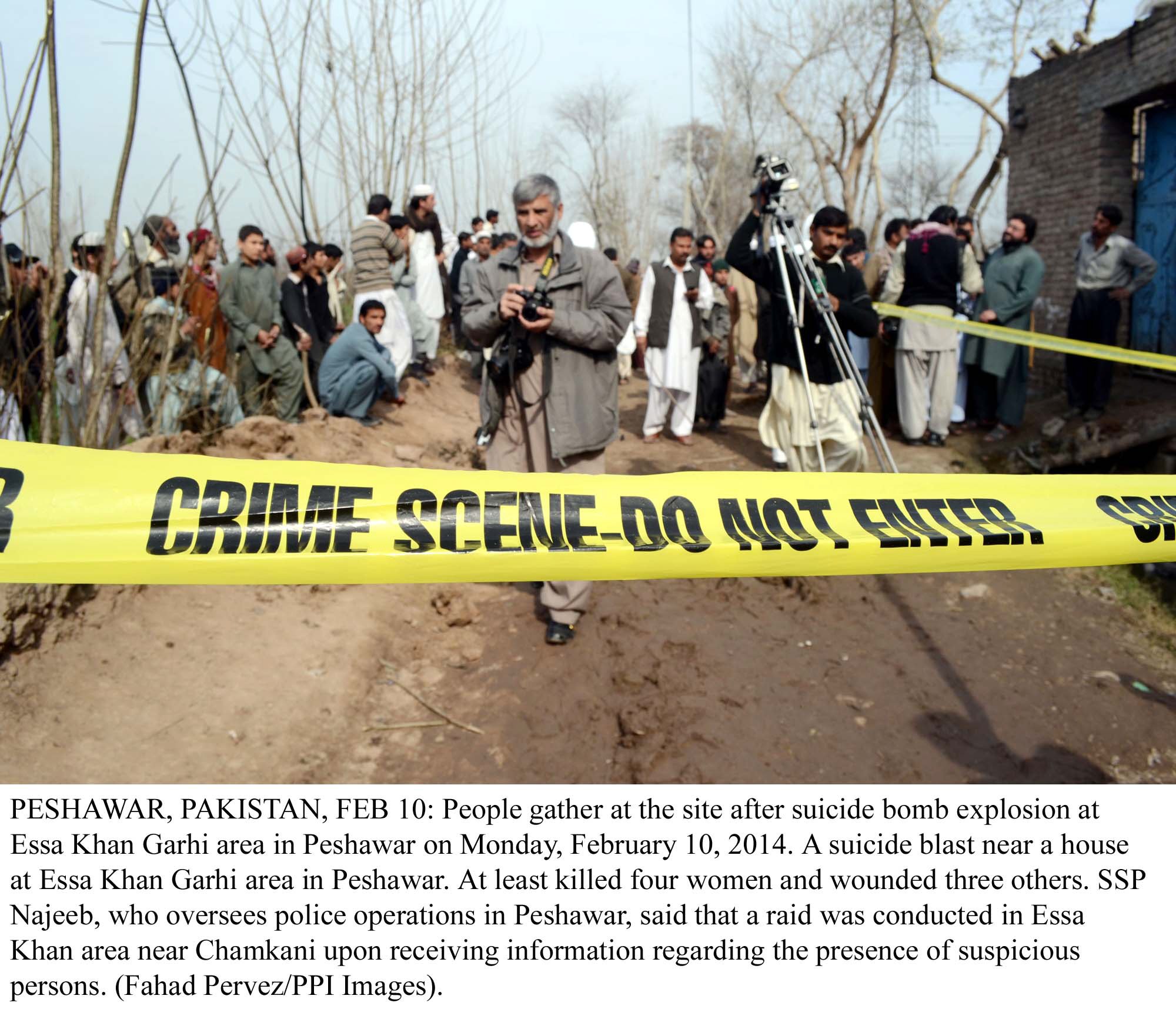 security officials confirmed that at least three frontier corps soldiers manning the check post were killed and 12 people among them women were wounded photo ppi file