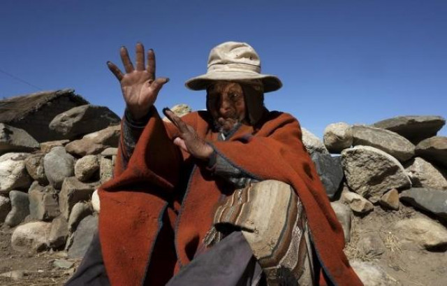 aymara indian carmelo flores gestures during an interview with reuters tv in his hometown of frasquia 110km north of la paz august 16 2013 photo file aymara indian carmelo flores gestures during an interview with reuters tv in his hometown of frasquia 110km north of la paz august 16 2013 photo file