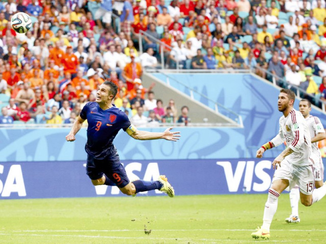 robin van persie silenced the critics who claimed netherlands did not have enough fire power to defeat spain photo reuters robin van persie silenced the critics who claimed netherlands did not have enough fire power to defeat spain photo reuters