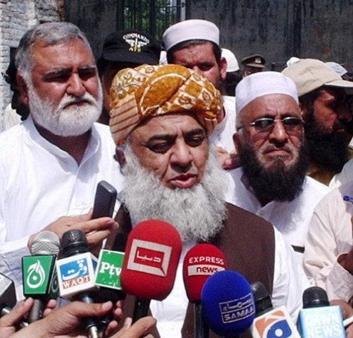 maulana fazlur rehman says differs with govt on what methods should be used to eliminate terrorism photo afp maulana fazlur rehman says differs with govt on what methods should be used to eliminate terrorism photo afp
