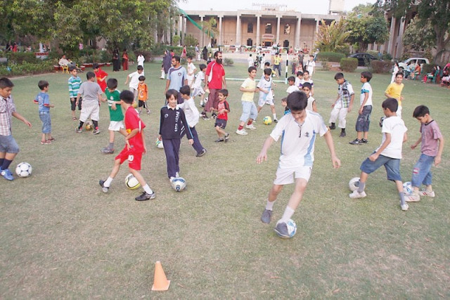 for the time being football seems to have replaced cricket as the street favourite game in pakistan photos abid nawaz athar khan muhammad javaid