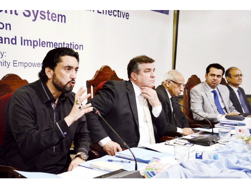 mnas shehryar afridi daniyal aziz and others at the seminar in islamabad photo online