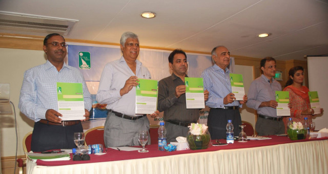 panelists hold up the friends of indus forum report at its launch on thursday photo courtesy friends of indus forum facebook page panelists hold up the friends of indus forum report at its launch on thursday photo courtesy friends of indus forum facebook page