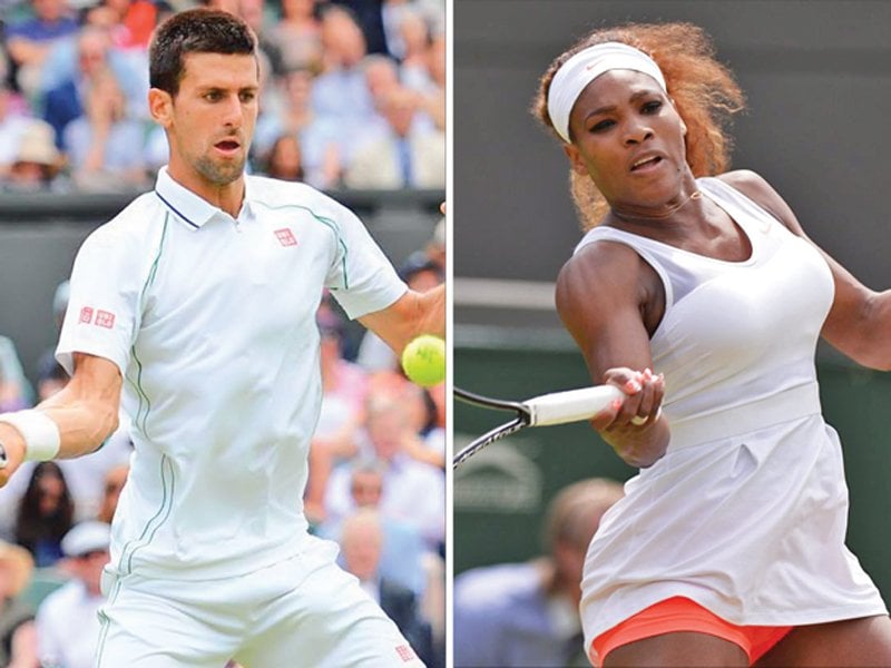 for the second consecutive year both djokovic and serena will be going into grand slam as top seeds it s the third straight wimbledon number one seed for djokovic photo afp