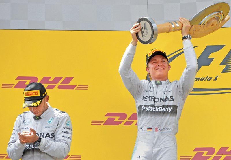 the season s eighth race and sixth 1 2 finish for mercedes saw the german team extend their lead in the constructors standings to 301 points photo afp