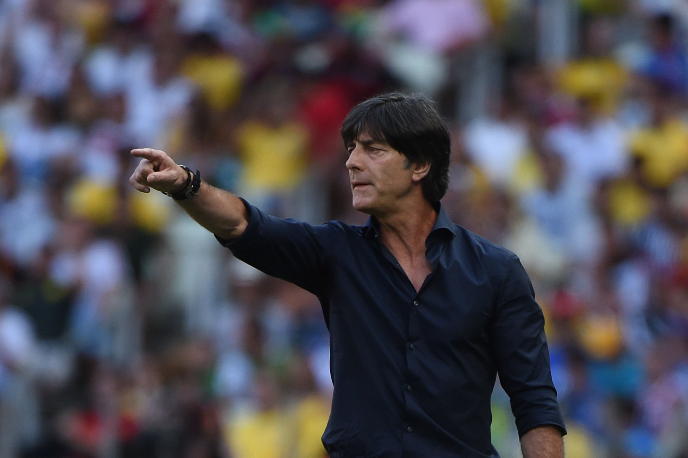 germany 039 s coach joachim loew gestures during a group g football match between germany and ghana photo afp