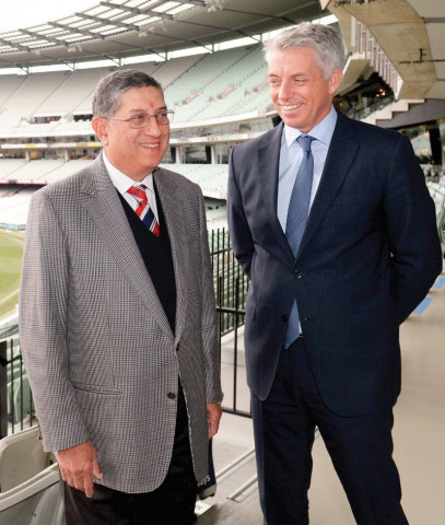 srinivasan assumes icc chief role with clear conscience srinivasan assumes icc chief role with clear conscience