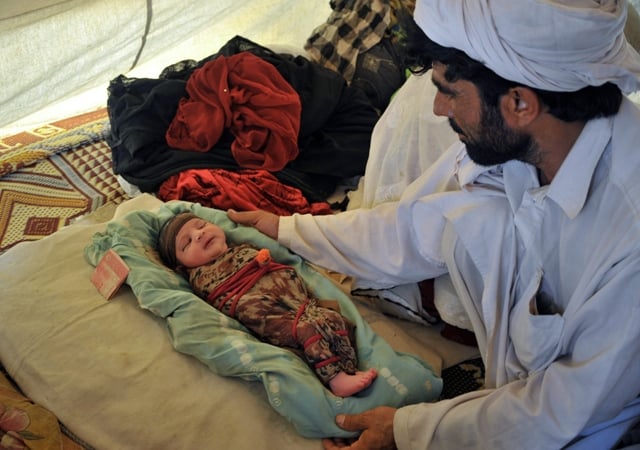 first child born in idp camp named after the operation azb khan