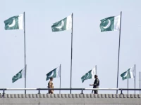 security personnel stand guard on zero point bridge in the federal capital amid heightened vigilance ahead of the second round of us iran talks photo online