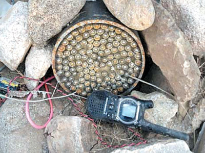 under attack policeman injured in ied blast