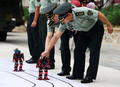 chinese army shows off latest toy in its lethal arsenal dancing robots