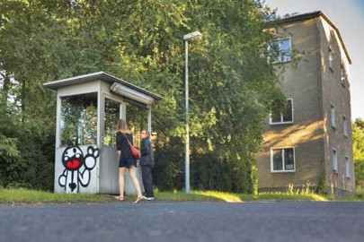 former east germany guardhouse houses art