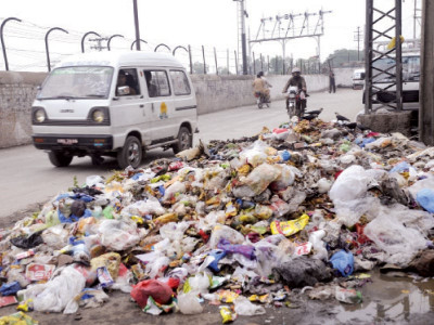 garbage disposal rcb using railway road as makeshift dump