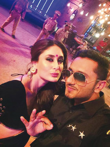 100happydays yo yo honey singh poses with kareena kapoor 100happydays yo yo honey singh poses with kareena kapoor