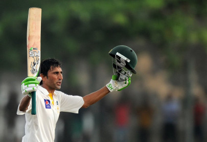 younus khan s century rescues pakistan in first test