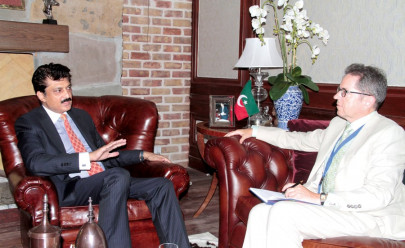 discussing electoral fraud eu official meets pti leader