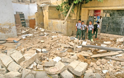 back to school blues 400 green town students go to school to find rubble