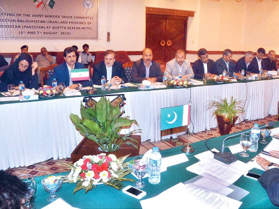 building ties pakistan iran discuss cross border trade