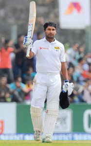 1st test sangakkara on top in rain shortened match