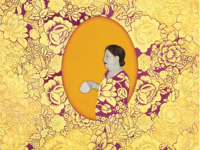 thought provoking three artists present their worldview at satrang gallery