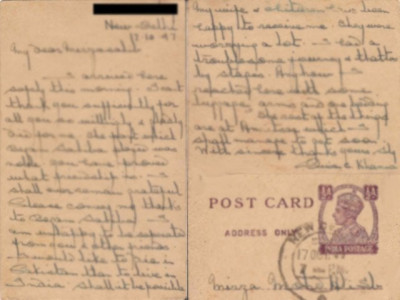 from delhi with regret how a postcard from india revived painful unhealed memories of the partition from delhi with regret how a postcard from india revived painful unhealed memories of the partition