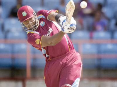 1st odi pollard ramdin spare west indies blushes
